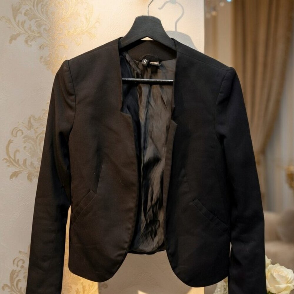 Women's Divided by H&M Slim Fit Black Jacket